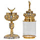 Ostensoir Ambrosien style baroque finition bicolore h 50 cm s3