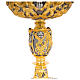Ostensoir Ambrosien style baroque finition bicolore h 50 cm s7