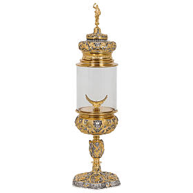 Baroque Ambrosian Monstrance in 2-color finish height 50 cm
