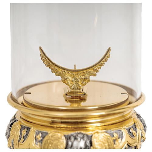 Baroque Ambrosian Monstrance in 2-color finish height 50 cm 6