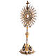 Ostensorium in Renaissance style, gold and silver finish, h 33.5 in s4