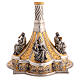 Ostensorium in Renaissance style, gold and silver finish, h 33.5 in s5