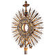 Ostensorium in Renaissance style, gold and silver finish, h 33.5 in s8