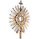 Ostensorium in Renaissance style, gold and silver finish, h 33.5 in s9