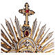 Ostensorium in Renaissance style, gold and silver finish, h 33.5 in s11