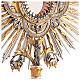 Ostensorium in Renaissance style, gold and silver finish, h 33.5 in s12