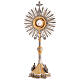 Ostensorium in Renaissance style, gold and silver finish, h 33.5 in s16