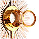 Ostensorium in Renaissance style, gold and silver finish, h 33.5 in s17