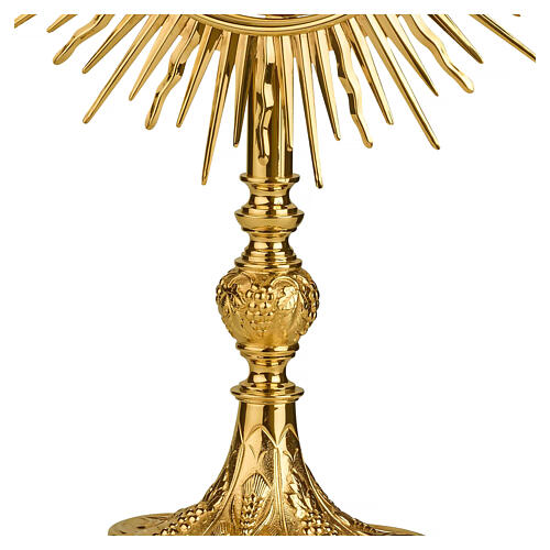 Molina brass monstrance of grapes and ears 50 cm 3