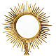 Molina brass monstrance of grapes and ears 50 cm s2