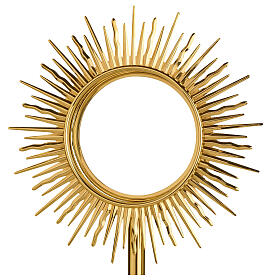 Molina brass monstrance with lamb, 20 in
