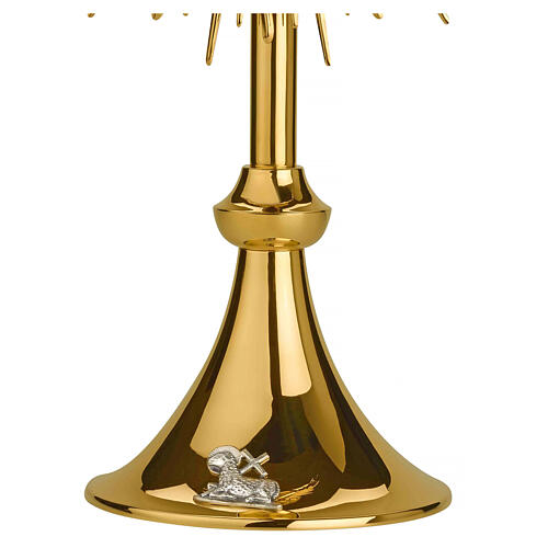 Molina brass monstrance with lamb, 20 in 4
