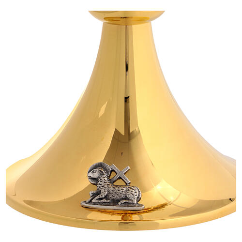 Molina brass monstrance with lamb, 20 in 4