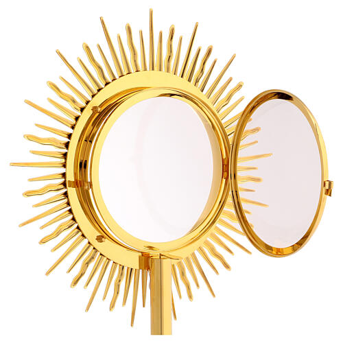Molina brass monstrance with lamb, 20 in 6