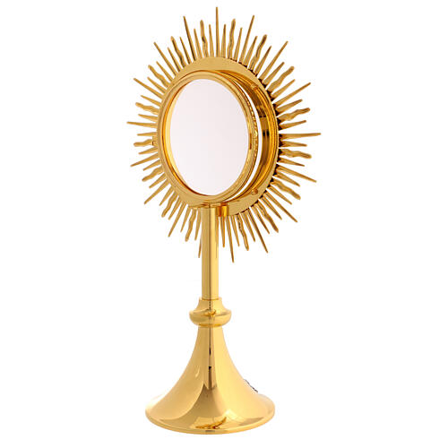 Molina brass monstrance with lamb, 20 in 7