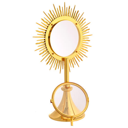 Molina brass monstrance with lamb, 20 in 8