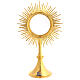 Molina brass monstrance with lamb, 20 in s1