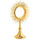 Molina brass monstrance with lamb, 20 in s5