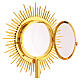 Molina monstrance with brass lamb 50 cm s6