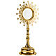 Molina monstrance in gilded brass stars and wheat 65 cm s1