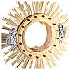 Baroque monstrance for Magna Host with angels and red stones, h 46 in s6