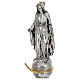 Ostensorio Inmaculada Concepción piedras azules radiante latón bicolor 85 cm s8