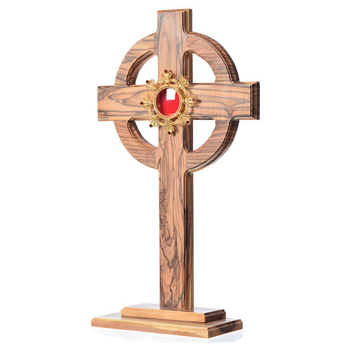 Reliquiar 29cm Keltisch Kreuz mit Filigranarbeit Schrein 2