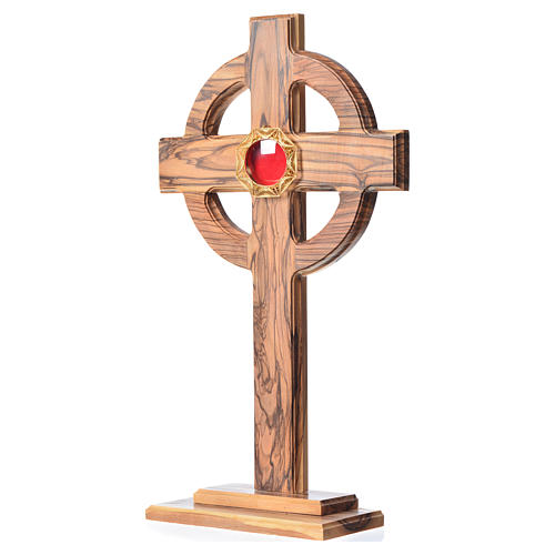 Reliquiar Keltisch Kreuz mit Filigranarbeit Schrein 29cm 2