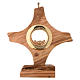 Monstrance in Assisi seasoned olive wood s1