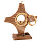 Monstrance in Assisi seasoned olive wood s4
