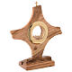Monstrance in Assisi seasoned olive wood s3