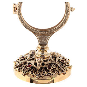Monstrance with angel decoration on the base, h. 15 cm