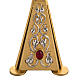 Reliquary in bronze with red stones H31,5 cm s3