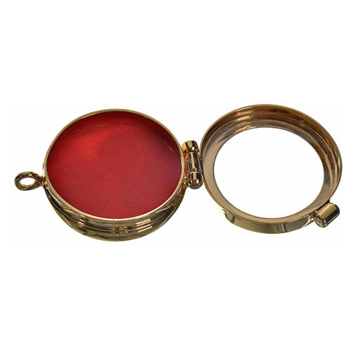 Reliquiar aus Goldmessing Durchmesser 3.5 cm 5