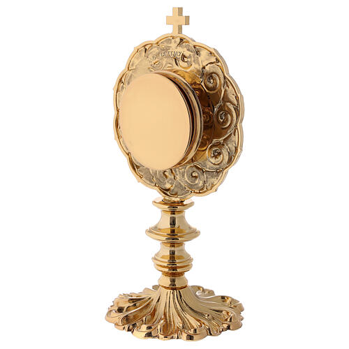 Reliquary in gilded brass H 21 cm 6