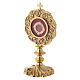 Reliquary in gilded brass H 21 cm s4