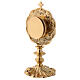 Reliquary in gilded brass H 21 cm s6