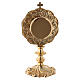 Reliquary in gilded brass H 21 cm s7