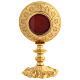 Reliquiario ottone dorato h 21 cm s1