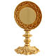 Reliquiario ottone dorato h 21 cm s5