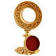 Reliquiario ottone dorato h 21 cm s6