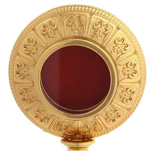 Relicário latão dourado 21 cm 2