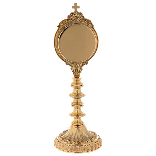 Reliquary H 30cm in gilded brass  6