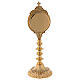 Reliquary H 30cm in gilded brass  s6
