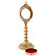 Reliquary H 30cm in gilded brass  s7