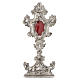 Reliquary in silver-plated brass H 30cm s1