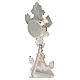 Reliquary in silver-plated brass H 30cm s2