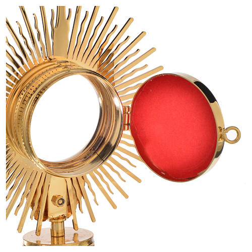 Reliquary, Sun model in golden brass H18cm 3