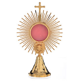 Reliquary, Sun model in golden brass H21cm