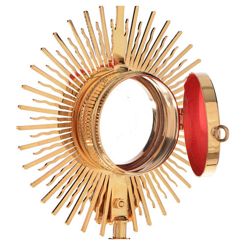 Reliquary, Sun model in golden brass H21cm 3